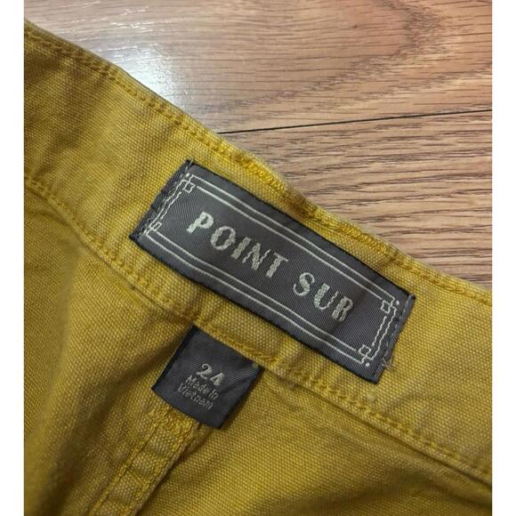 J.Crew Point Sur Wide-Leg Crop High Rise Yellow Pants Size 24 - Picture 8 of 9